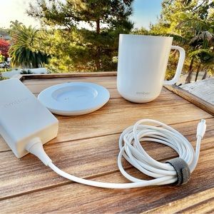 Ember 10oz Temperature Control Smart Coffee Mug-White-Cord & Base